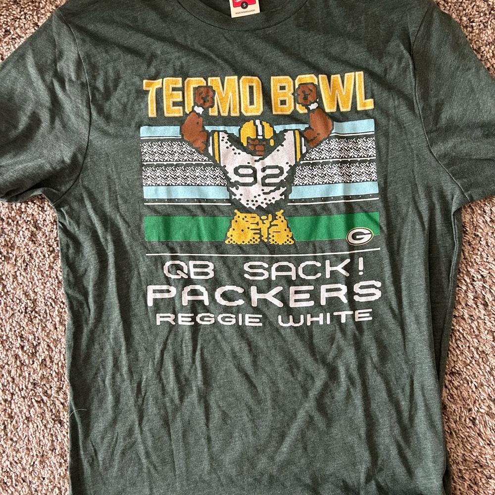 NFL Green Tecmo Bowl Packers Shirt